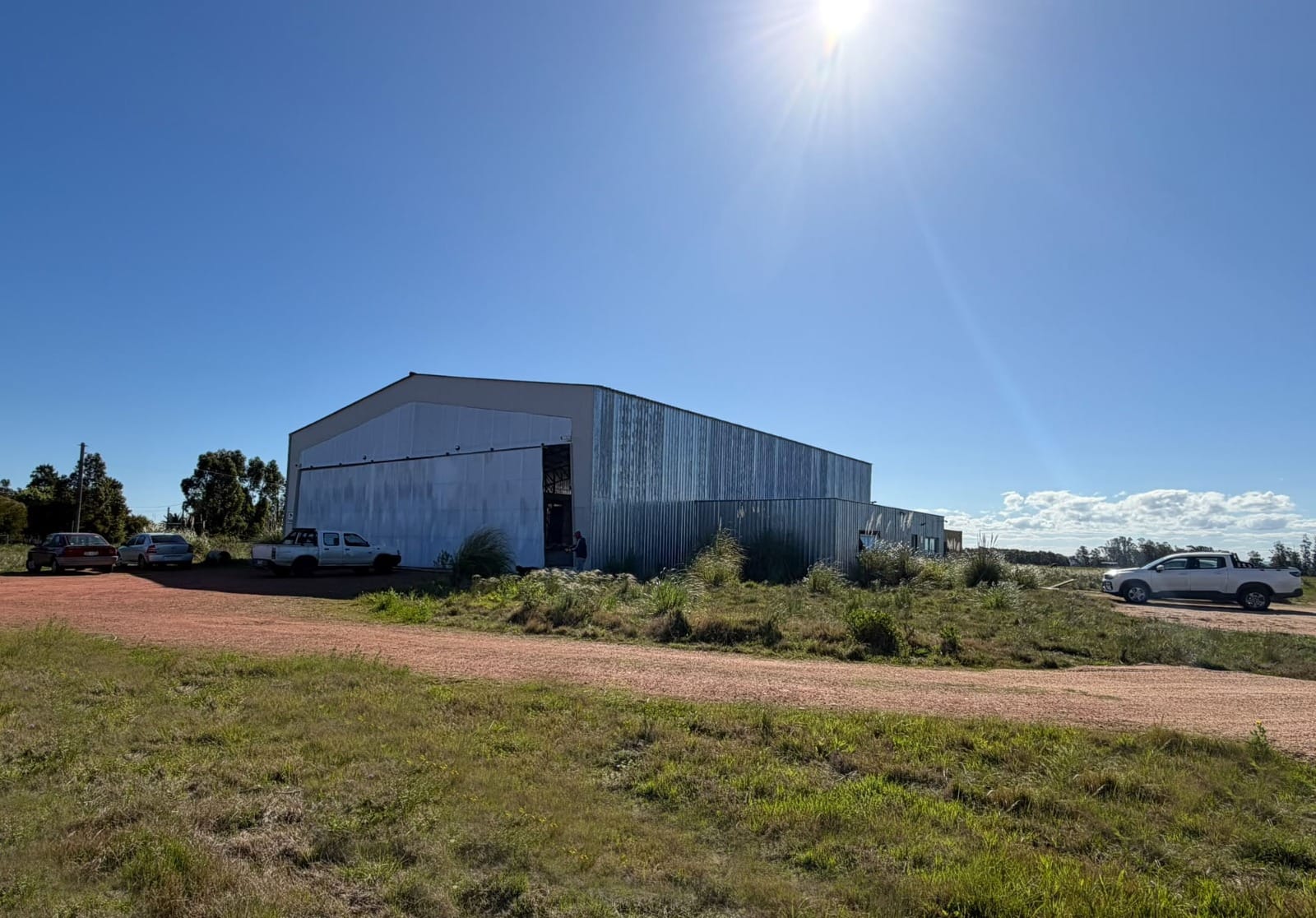 Galpón de la fábrica en Maldonado